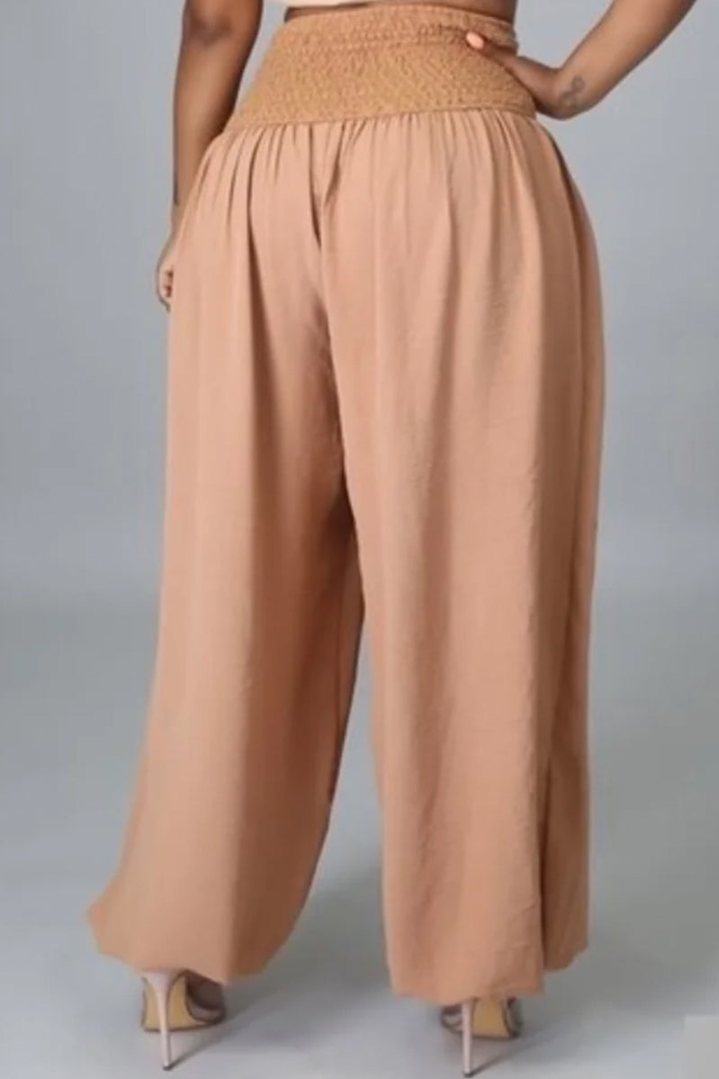 Smocked Wide-Leg Pants | The Gather