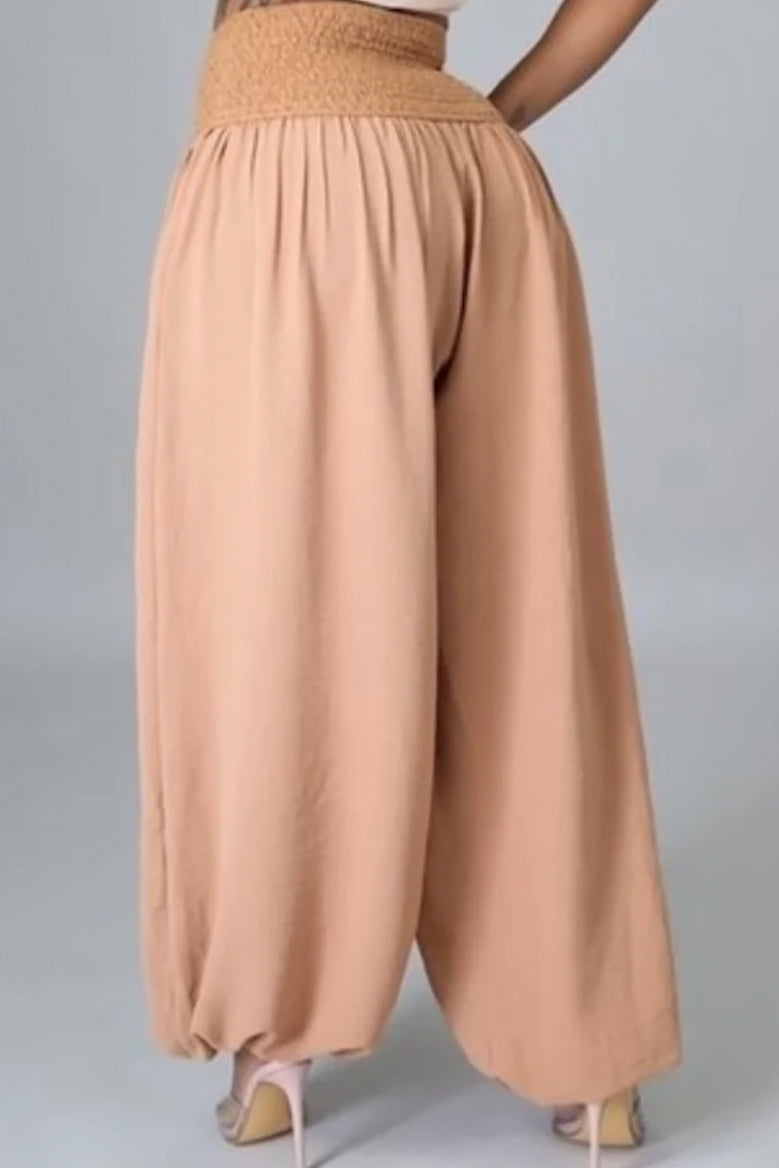Smocked Wide-Leg Pants | The Gather