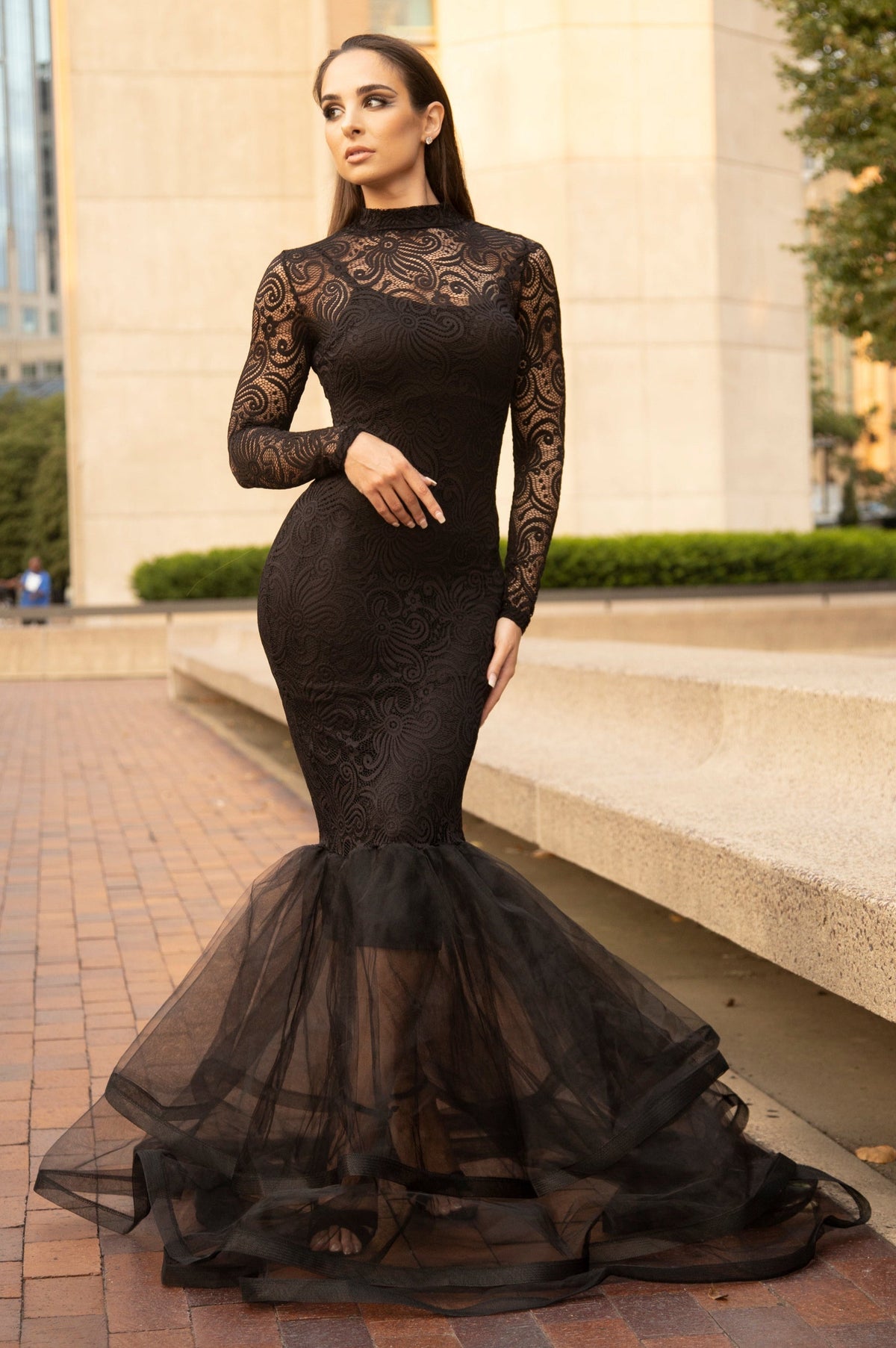 Grande (robe sirène en dentelle)